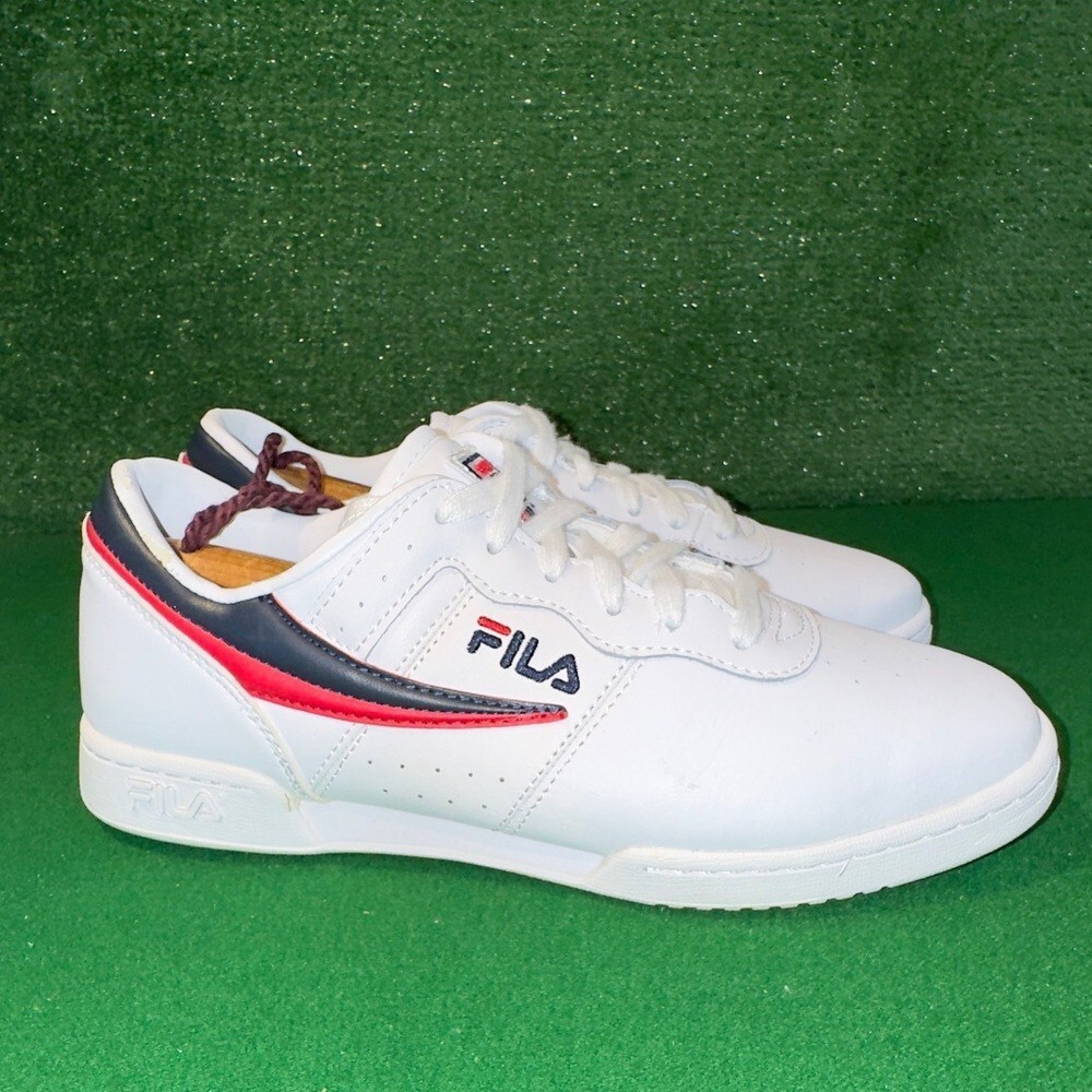 Fila Original Fitness White Red Navy Blue 5VF80165-150 Women’s Size 8.5